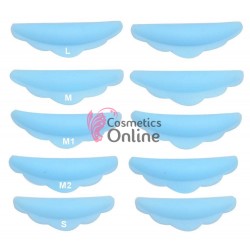 Bigudiuri din silicon pentru Laminare gene PMN003CC, 5 perechi Blue